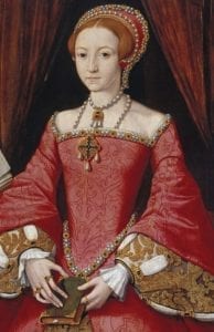 Elizabeth Tudor aged about 13 years