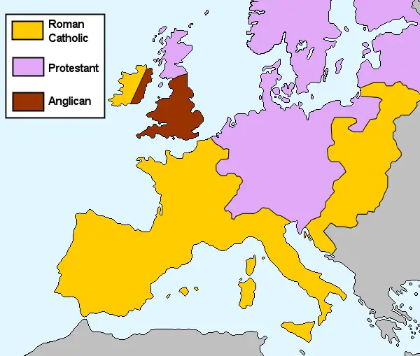 Europe Reformation map